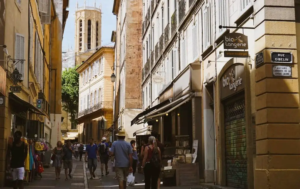 centro histórico de Aix en Provence - Viajar a la Costa Azul